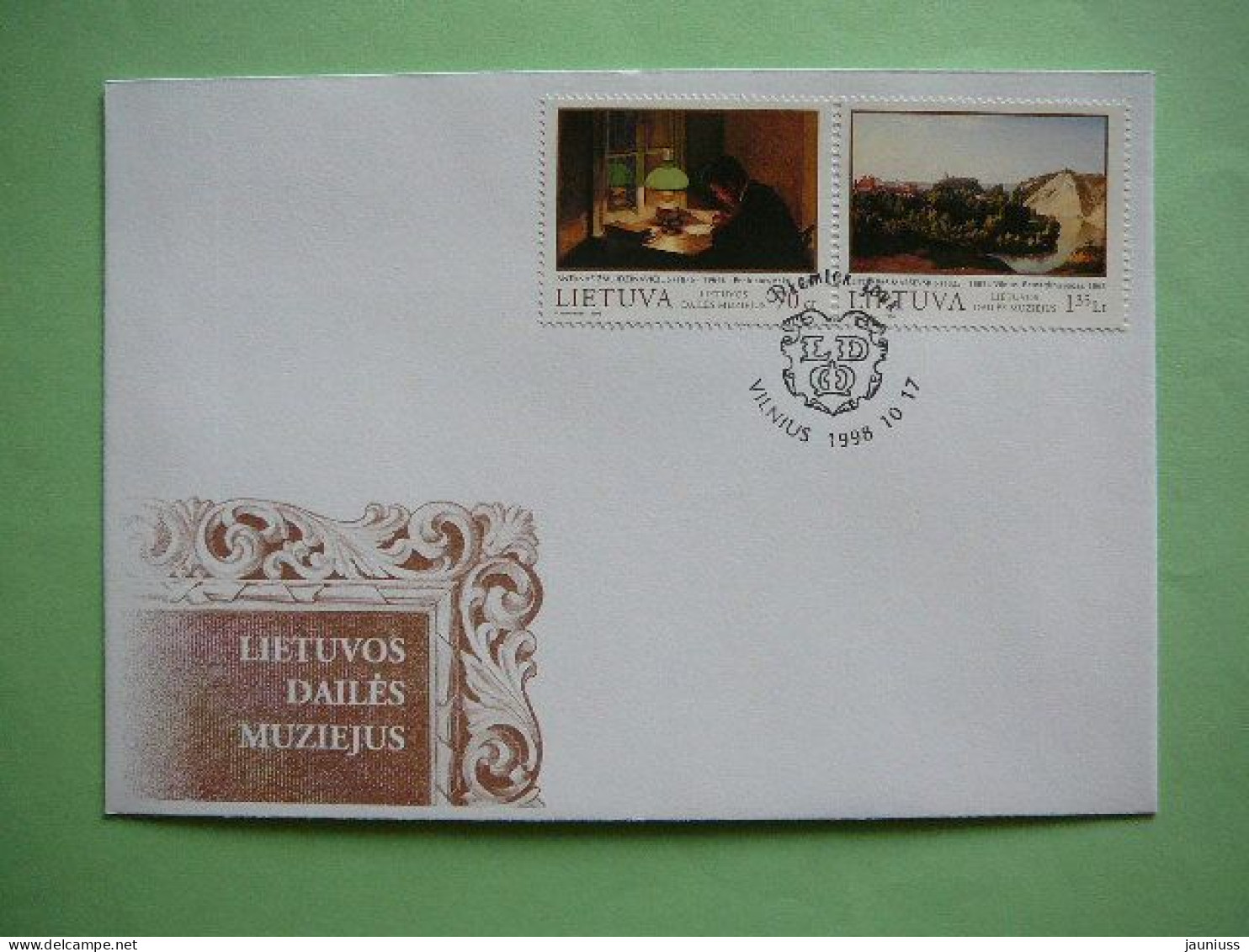 FDC - Paintings # Lietuva Litauen Lituanie Litouwen Lithuania 1998 #Mi.678/9 - Lituanie