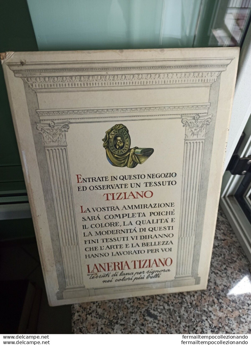 Bb Cartone Pubblicitario Tessuto Tiziano Paderno Dugnano - Enseignes