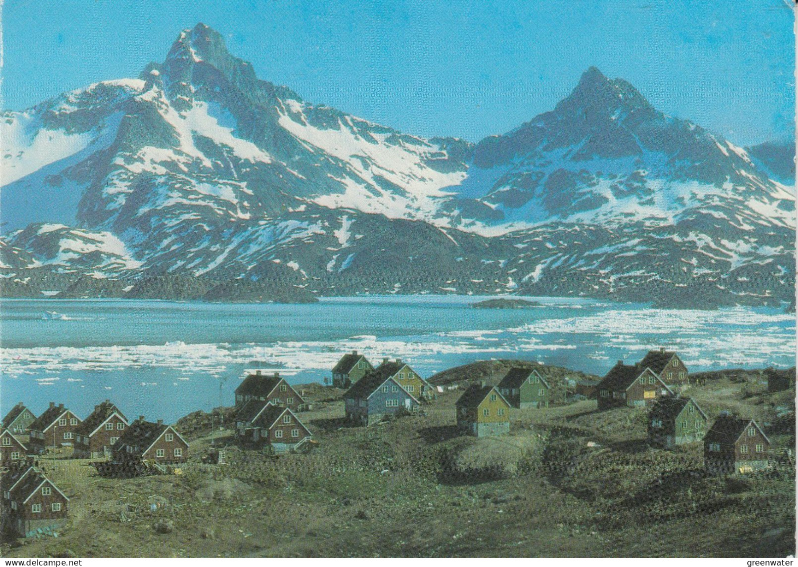 Greenland Postcard Angmagssalik Ca 30.6.1989  (KG153) - Stations Scientifiques & Stations Dérivantes Arctiques