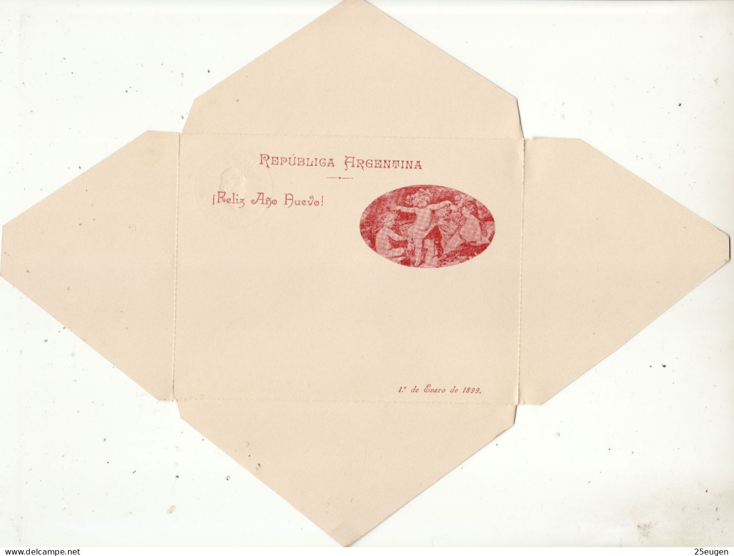 ARGENTINA 1899 COVER LETTER UNUSED - Brieven En Documenten