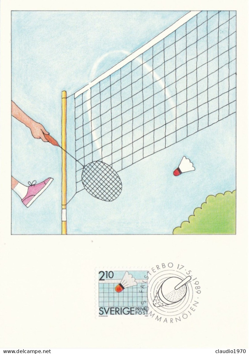 SVEZIA - SVERIGE - CARTOLINA - MAXIMIKORT - MAXIMUM CARD - 1989 - Cartes-maximum (CM)