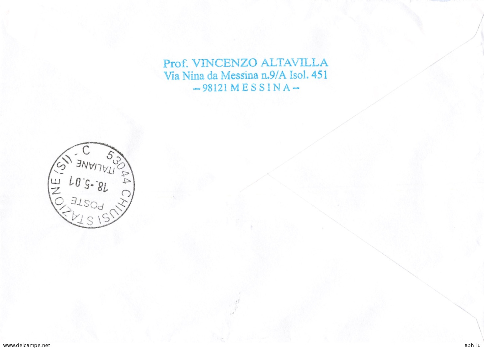 Beleg (AD2806) - 2001-10: Storia Postale