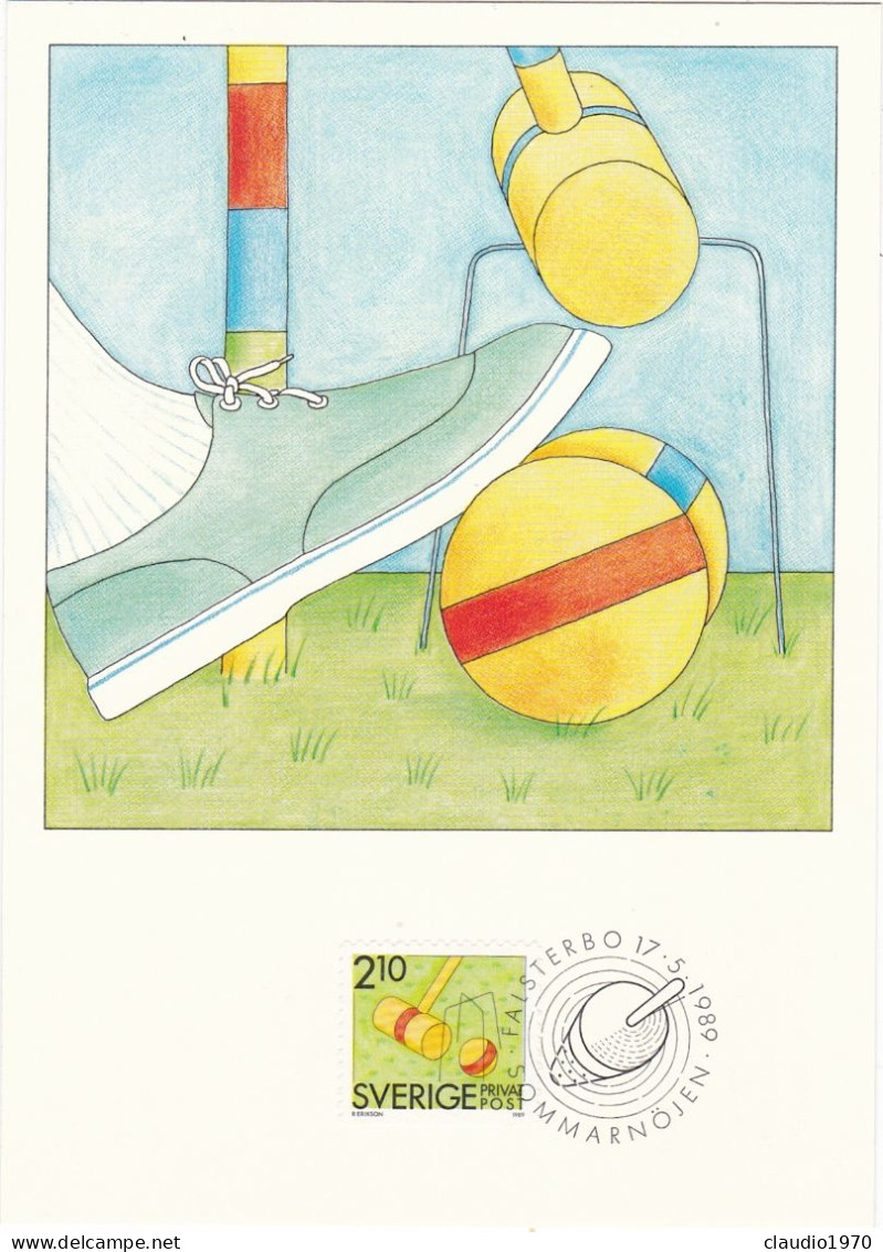 SVEZIA - SVERIGE - CARTOLINA - MAXIMIKORT - MAXIMUM CARD - 1989 - Cartes-maximum (CM)