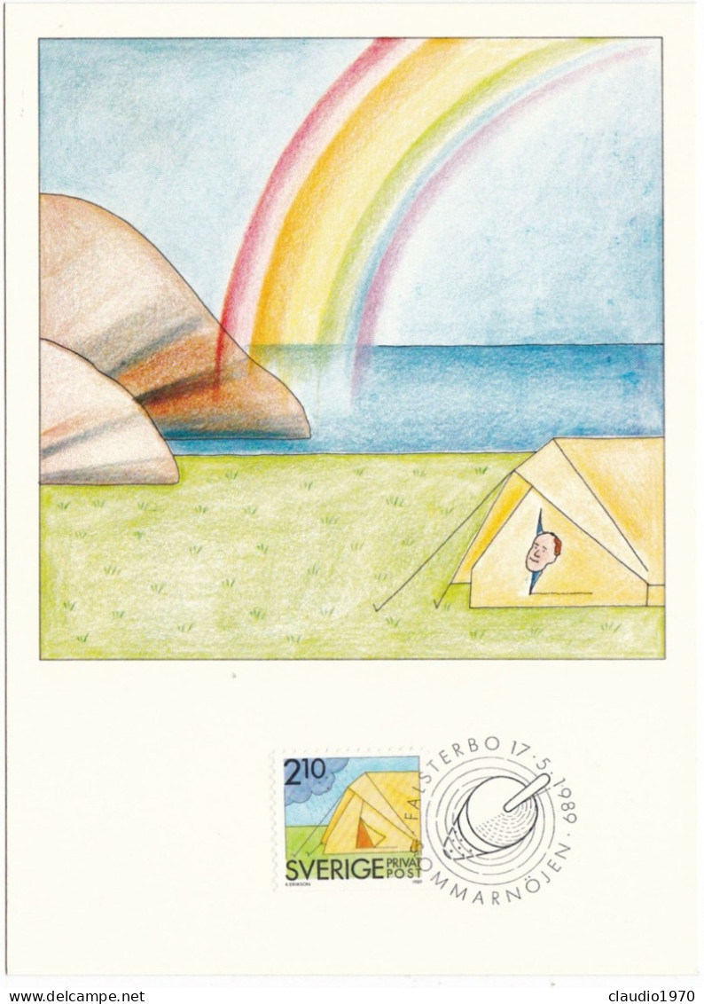 SVEZIA - SVERIGE - CARTOLINA - MAXIMIKORT - MAXIMUM CARD - 1989 - Maximumkarten (MC)