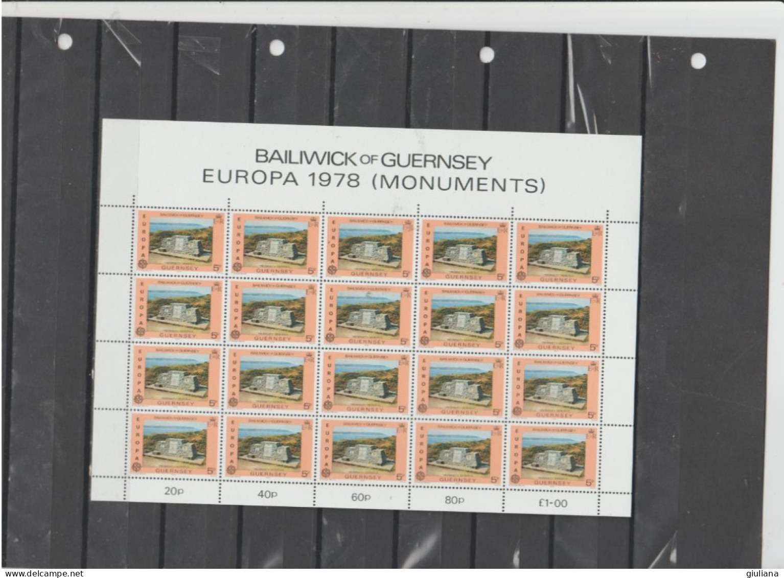 Guernsey 1978- (Yvert)  MF/156/57** " Europa Cept. Monumenti." - 1978