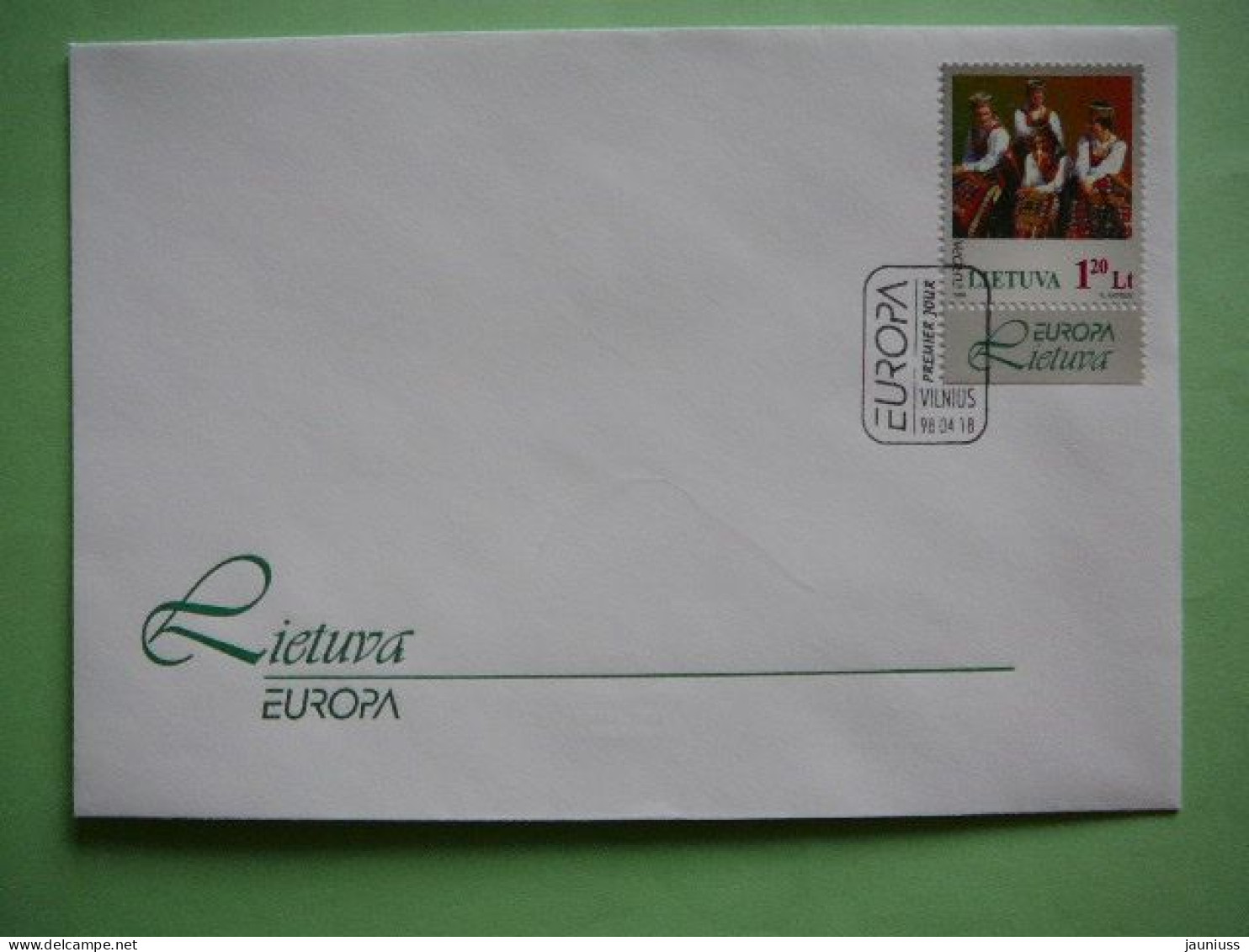 FDC - Europa.National Festivals # Lietuva Litauen Lituanie Litouwen Lithuania # 1998 #Mi. 664 - Lituanie