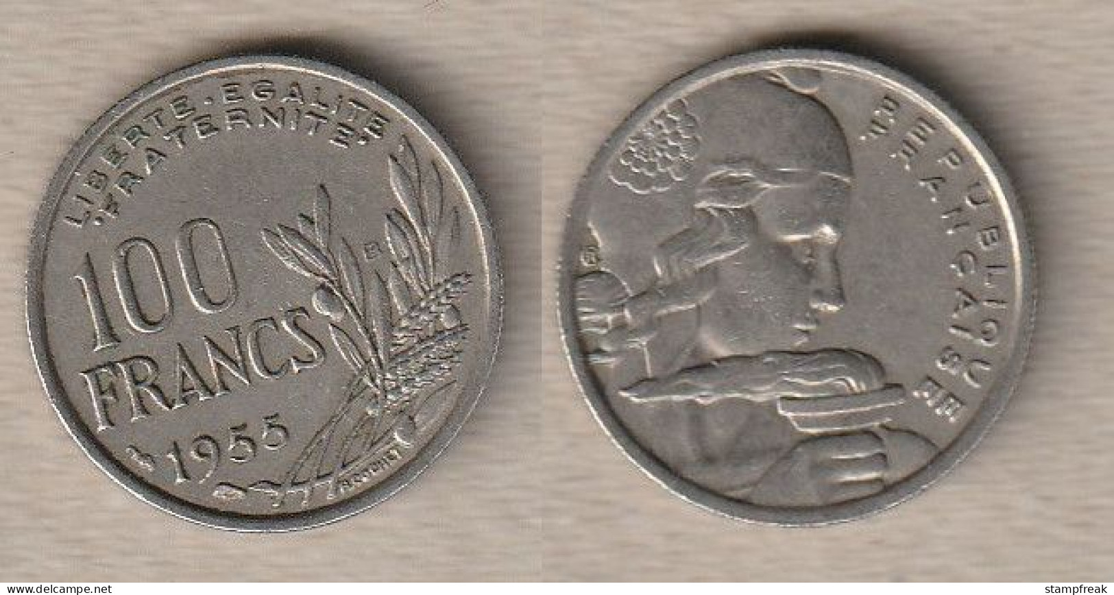 02379) Frankreich, 100 Francs 1955B - 100 Francs