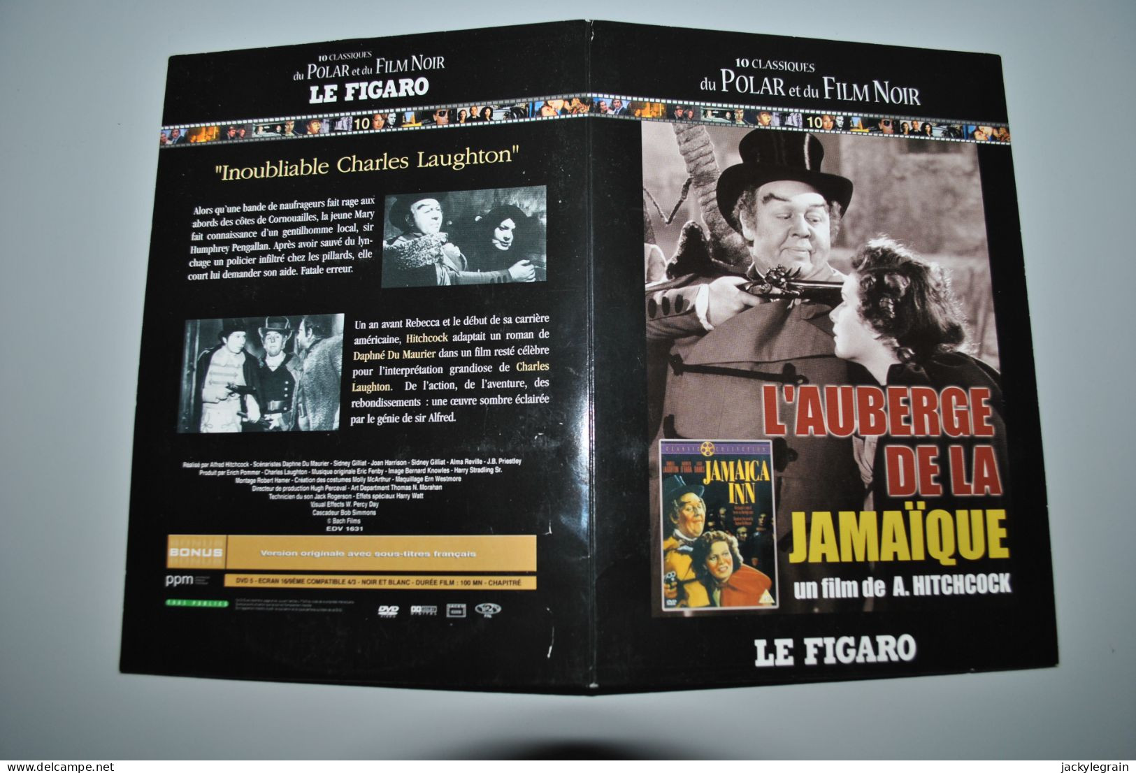 DVD "Auberge Jamaïque"/Hitchcock VO Anglais/ST Français Comme Neuf Envoi Bpost Belgique : 2 € Europe : 5 € - Clásicos