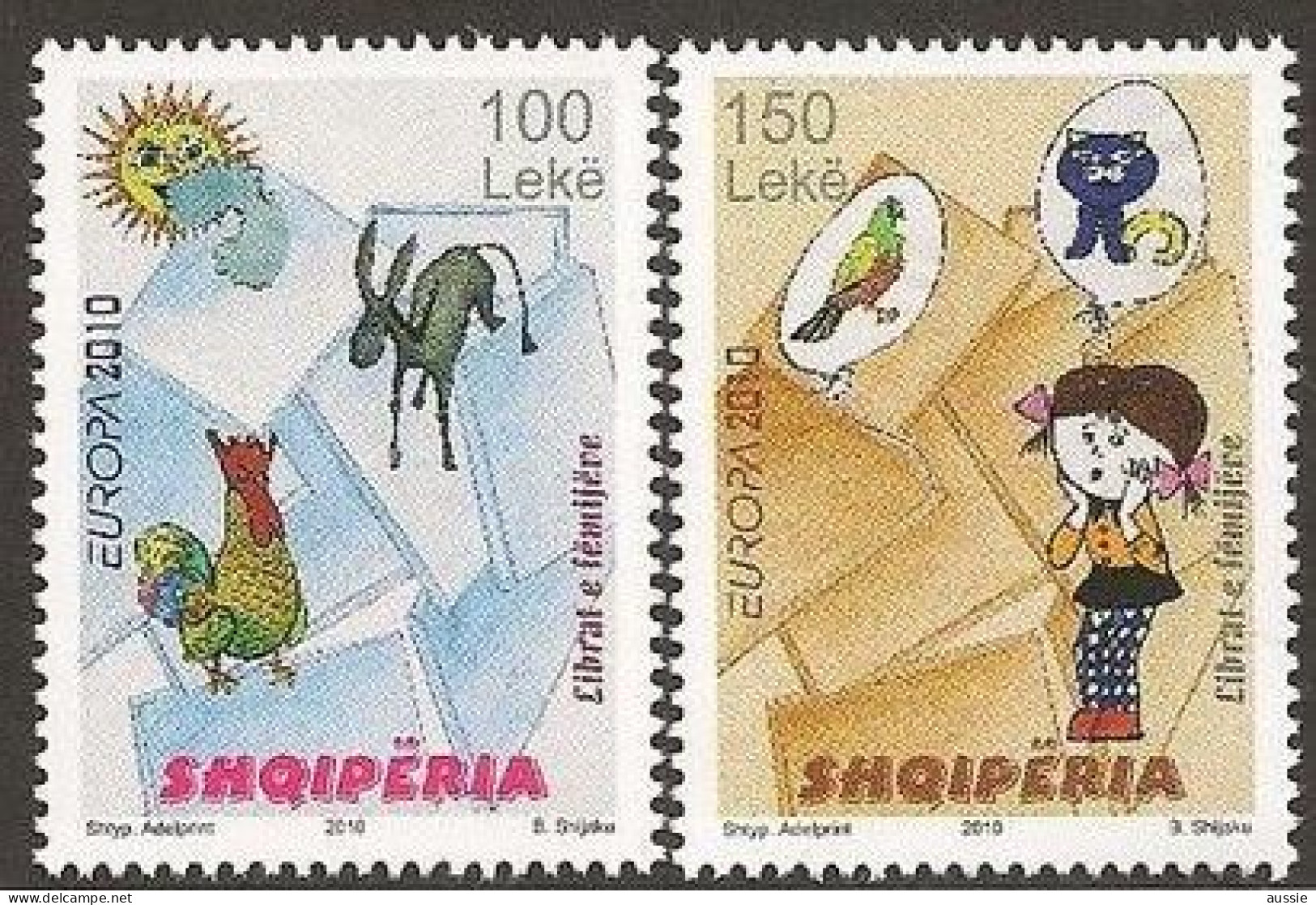 Cept 2010 Albania Albanie Yvertn° 3023-3024 *** MNH  Les Livres Pour Enfants Childrenbooks - 2010