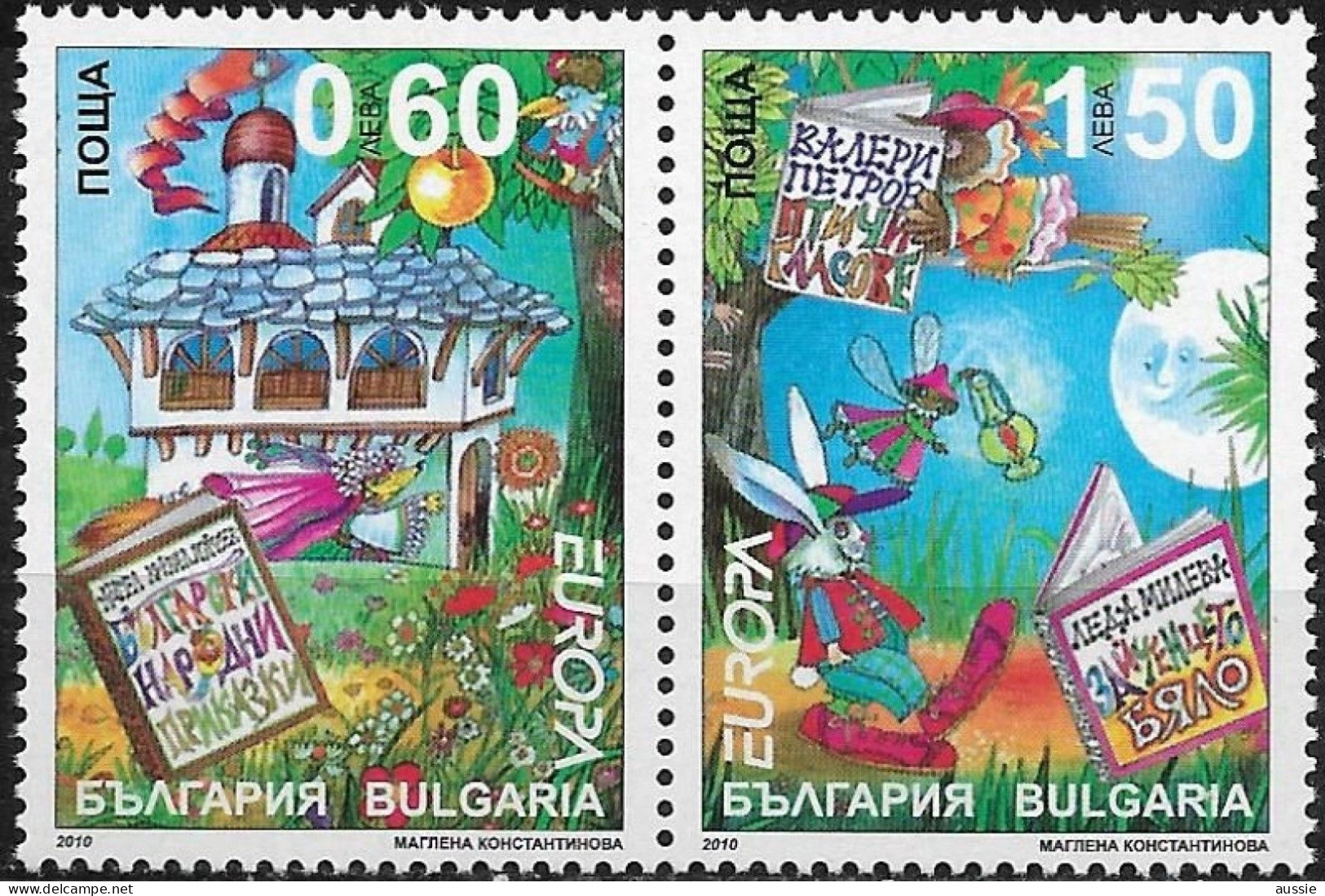 Cept 2010 Bulgaria Bulgarie Yvertn° 4250-4251 *** MNH  Les Livres Pour Enfants Childrenbooks - 2010