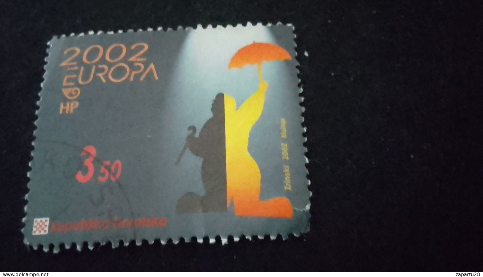 SLOVAKYA-    2002 --   3..50   E-CEPT  DAMGALI - Usati