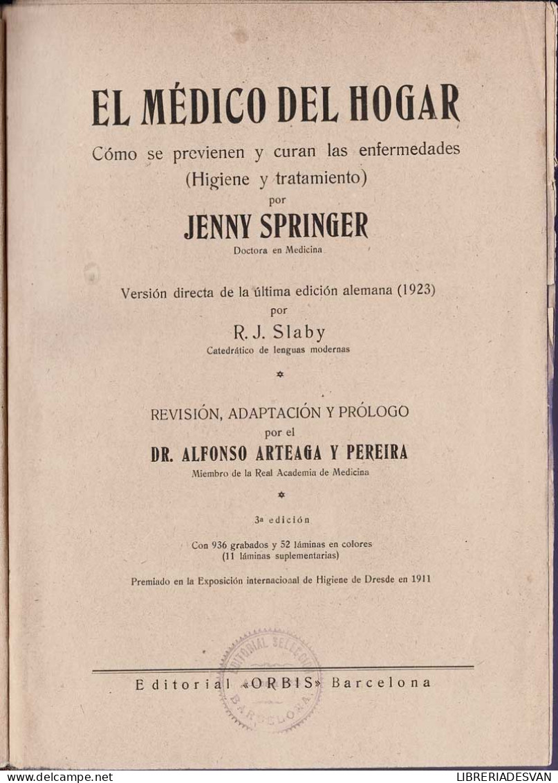 El Médico Del Hogar (con 3 Suplementos) - Jenny Springer - Health & Beauty