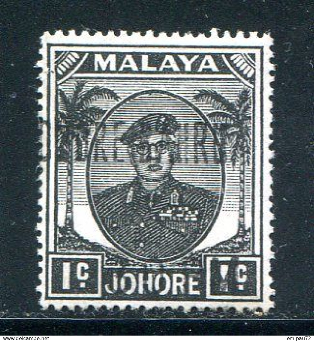 JOHORE- Y&T N°110- Oblitéré - Johore