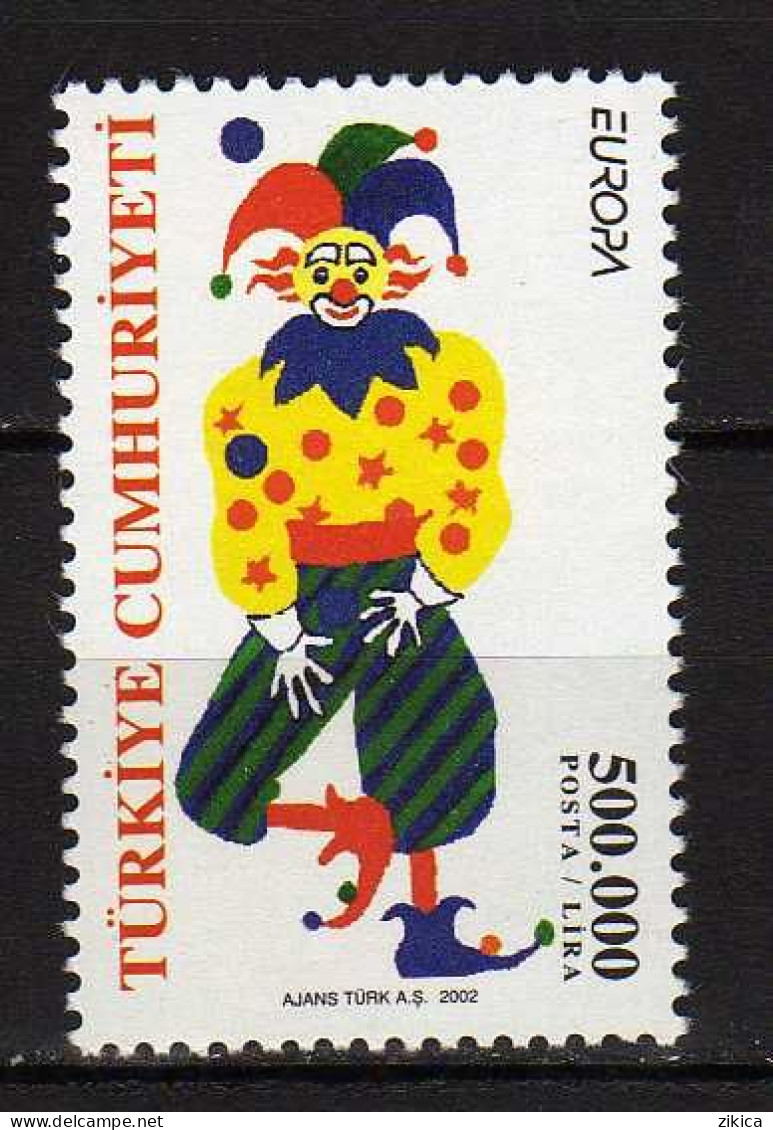 Turkey - 2002 EUROPA Stamps - The Circus, MNH** - Nuovi