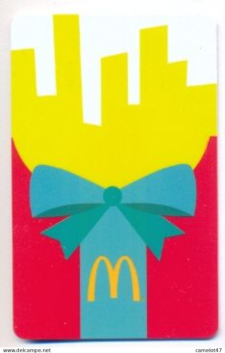 McDonald's U.S.A., Carte Cadeau Pour Collection, Sans Valeur, # Md-54,  Serial 6114, Issued In 2015 - Cartes De Fidélité Et Cadeau