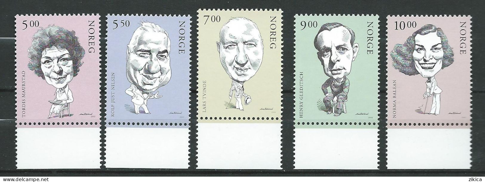 Norway - 2002 Norwegian Actors.film / Cinema. MNH** - Unused Stamps