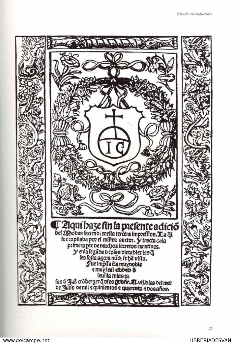 Modus Faciendi Cum Ordine Medicandi (1527). Primera Farmacopea Castellana - Bernardino De Laredo - Health & Beauty