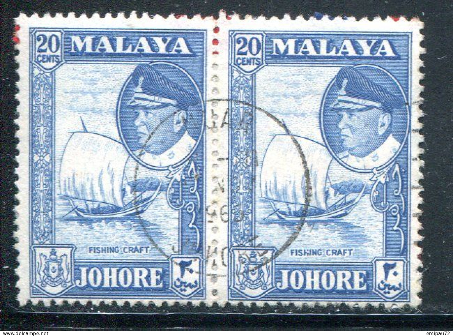 JOHORE- Y&T N°139- Oblitéré En Paire - Johore