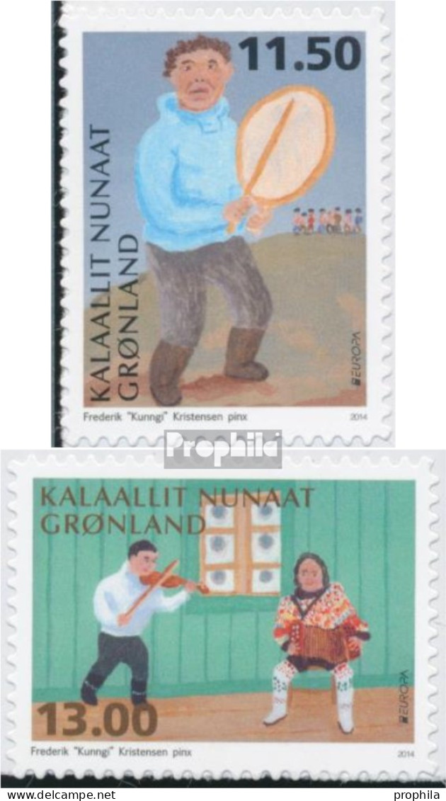 Dänemark - Grönland 662-663 (kompl.Ausg.) Postfrisch 2014 Volksmusik - Nuevos