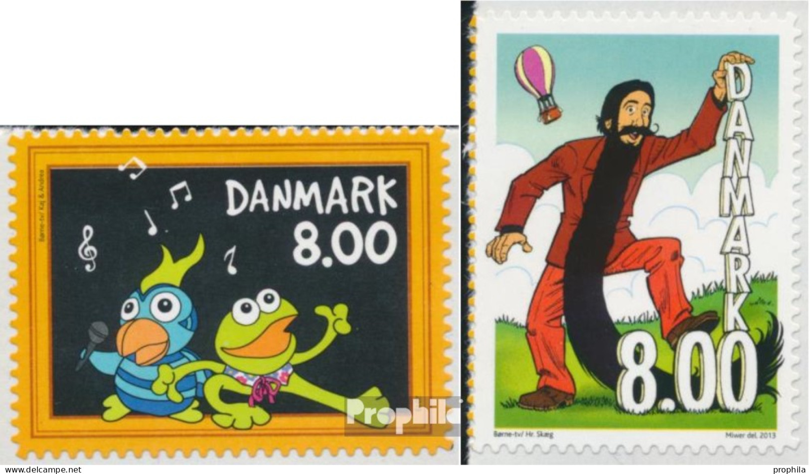 Dänemark 1733C-1734C (kompl.Ausg.) Postfrisch 2013 Kinderfernsehen - Nuovi