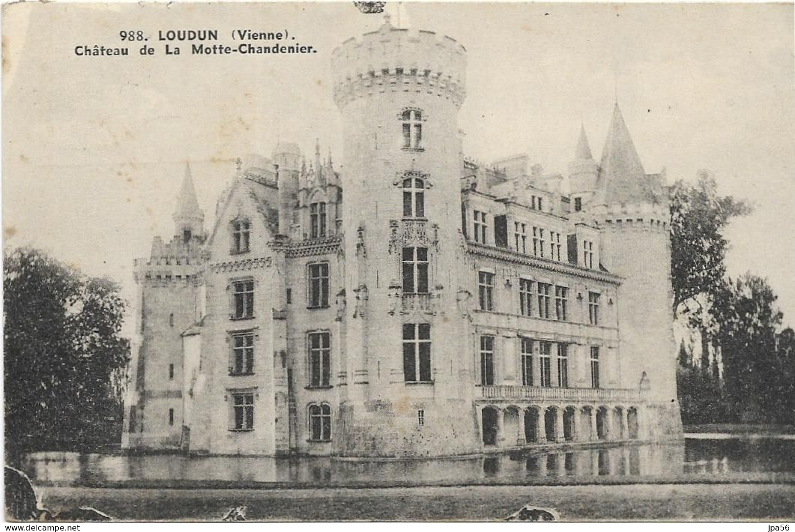 86 - LES TROIS-MOUTIERS - Cpa - Château De La Motte-Chandenier - Les Trois Moutiers