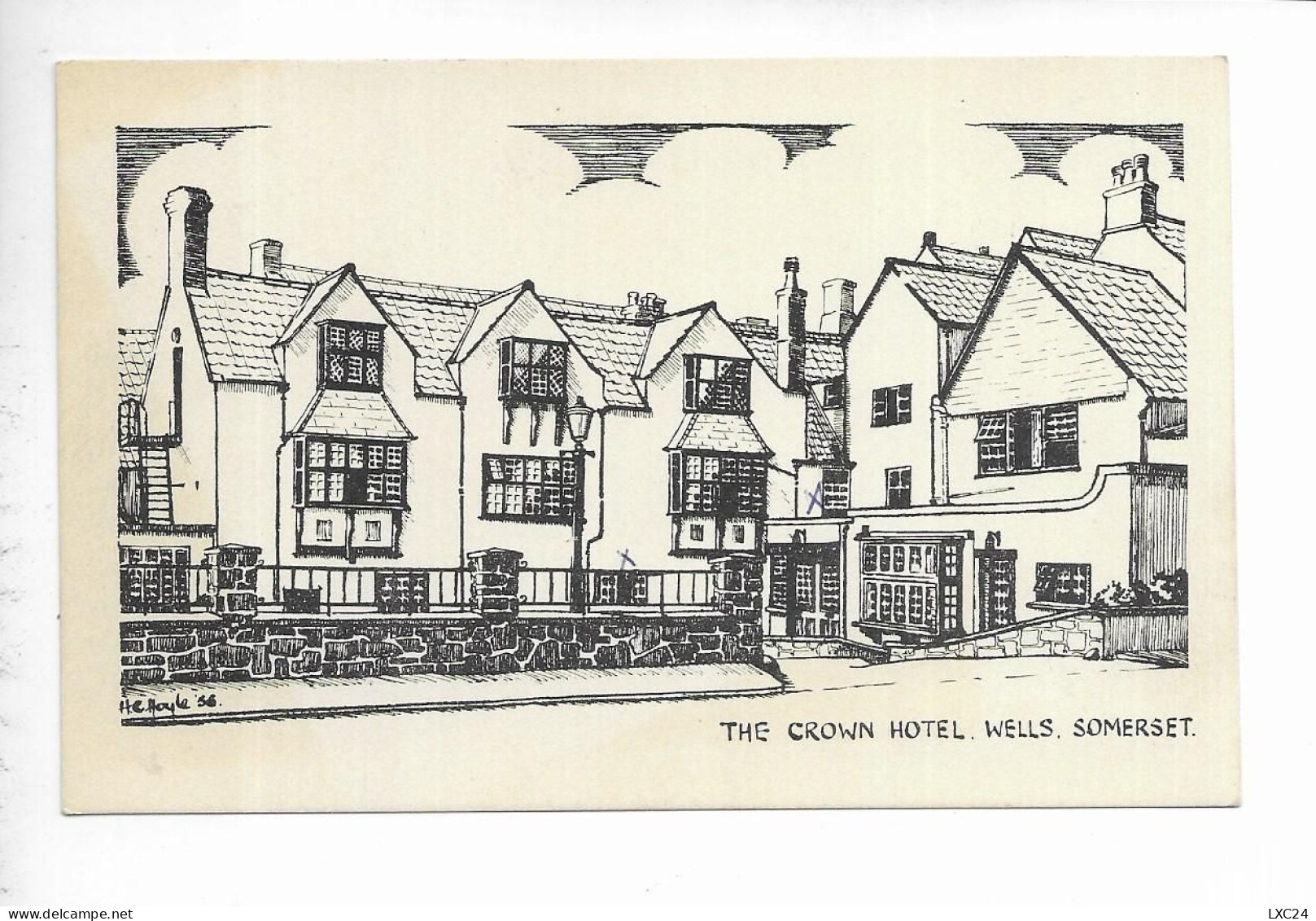 THE CROWN HOTEL. WELLS. SOMERSET. - Wells