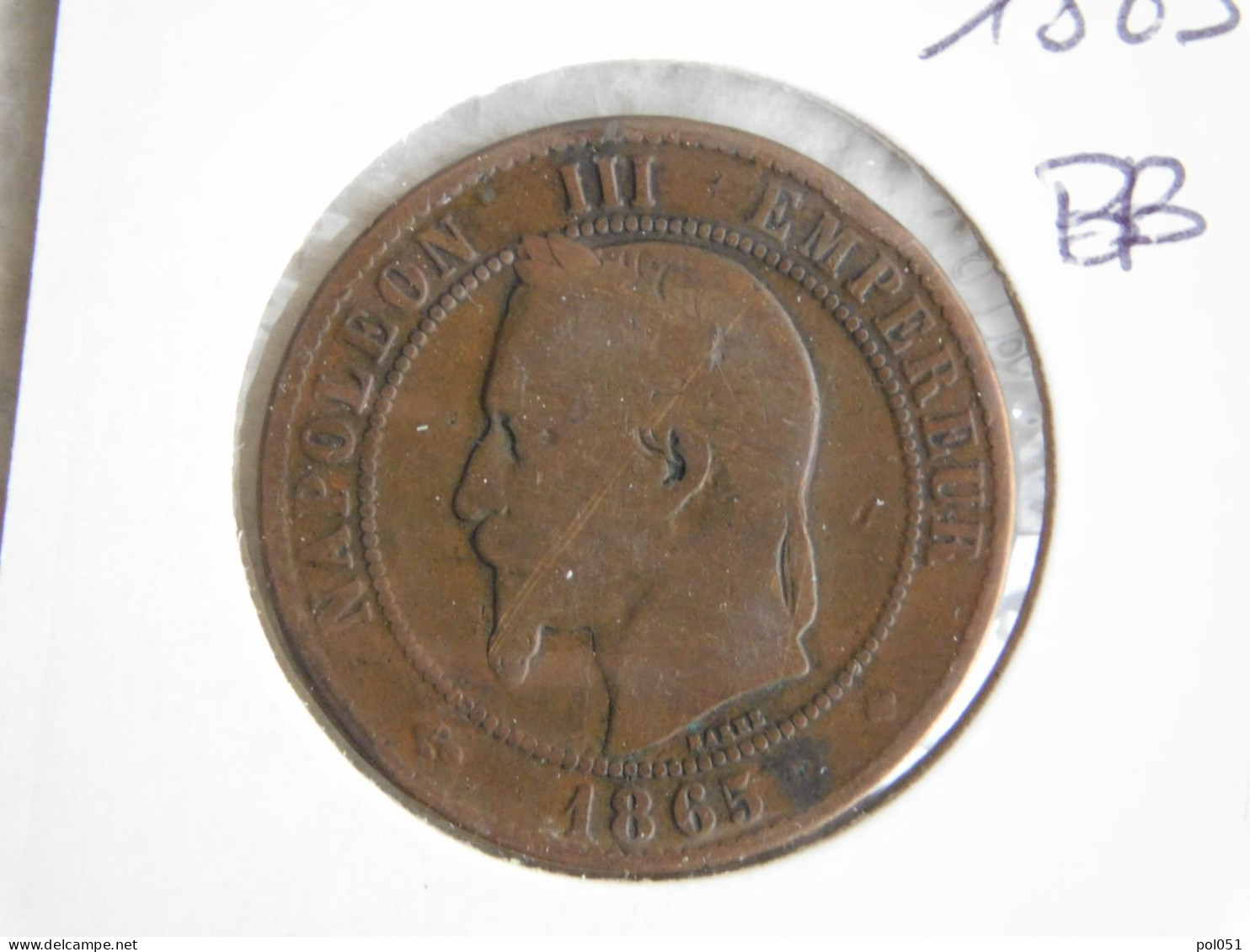 France 10 Centimes 1865 BB (295) - 10 Centimes