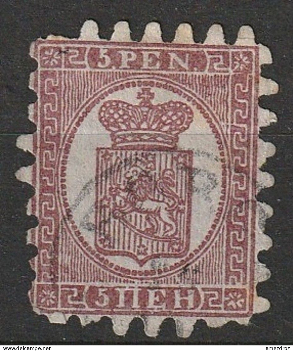 Finlande 1866 5p Second Choix (F14) - Used Stamps