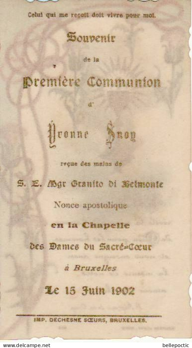 Première Communion Baronne Yvonne Snoy (1891-1976) - Religion & Esotérisme