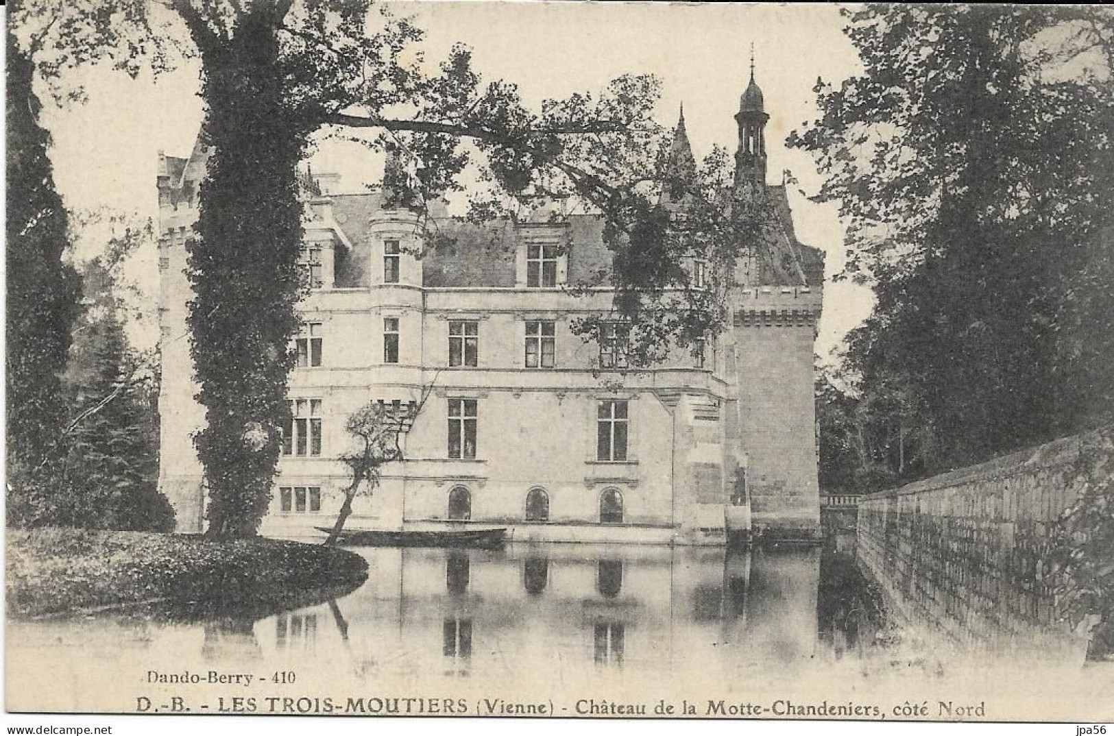 86 - LES TROIS-MOUTIERS - Cpa - Château De La Motte-Chandeniers Côté Nord - Les Trois Moutiers