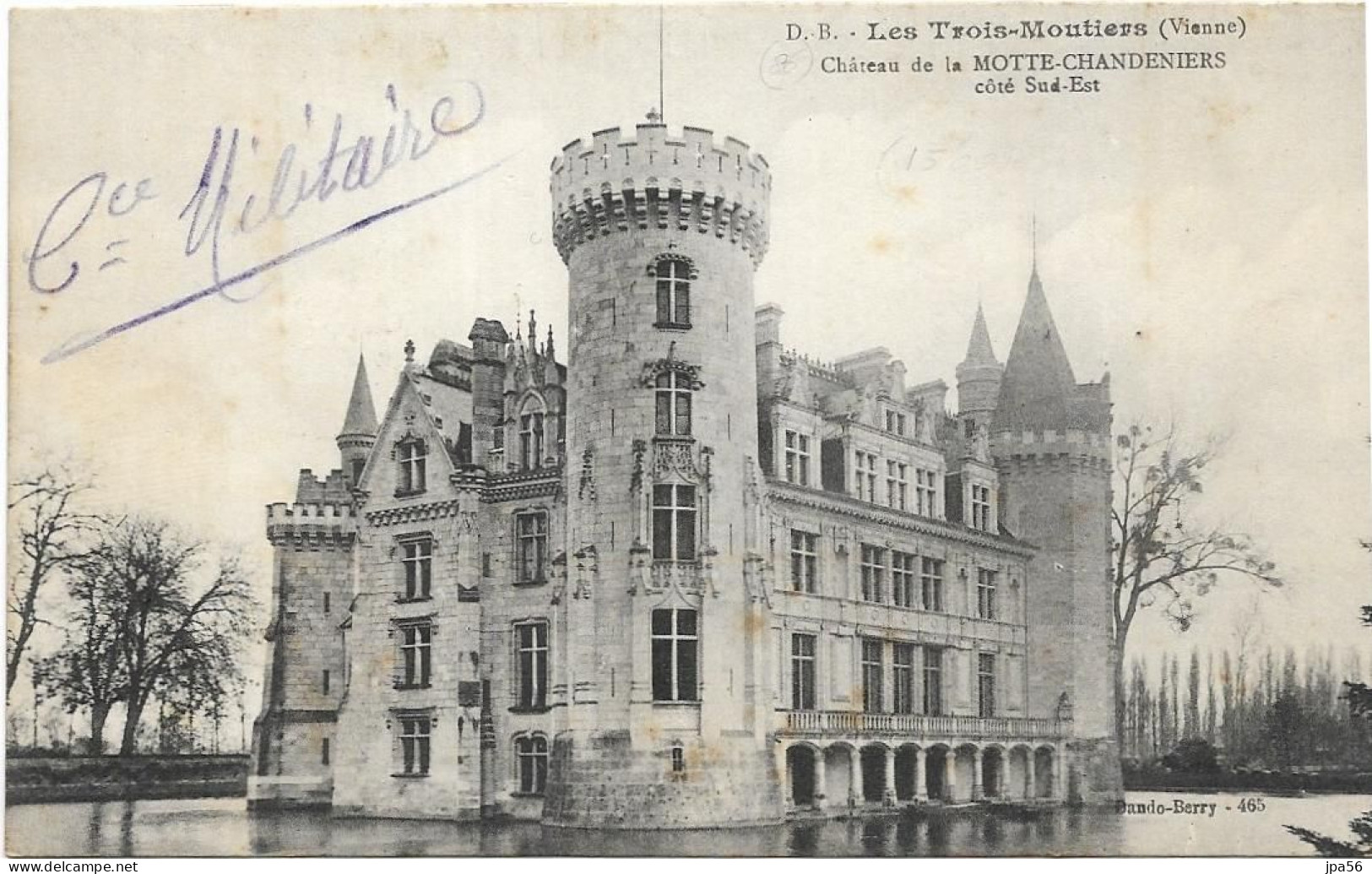 86 - LES TROIS-MOUTIERS - Cpa - Château De La Motte-Chandeniers Côté Sud-est - Les Trois Moutiers