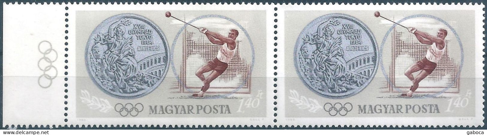 C5706 Hungary Olympics Tokyo Medalist Sport Pair MNH RARE - Verano 1964: Tokio