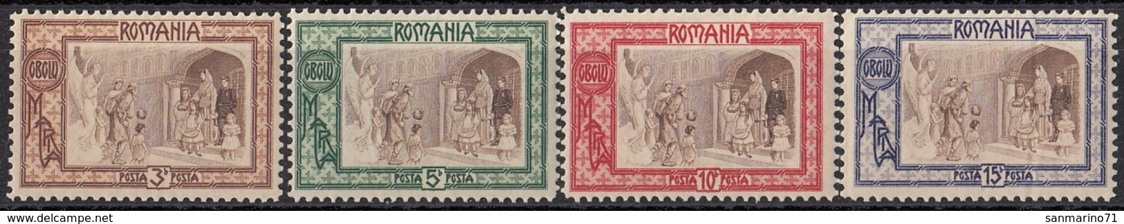 ROMANIA 208-211,unused,falc Hinged - Nuovi