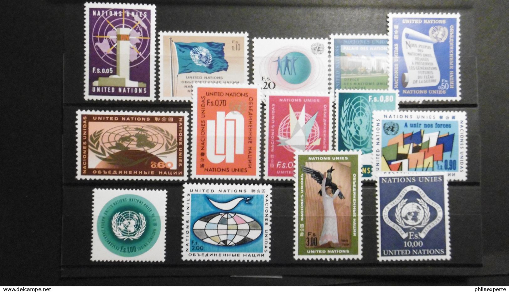 UNO Genf Mi. 1/14 ** Jahre 1969/1970 Mi. 15.-€ - Unused Stamps