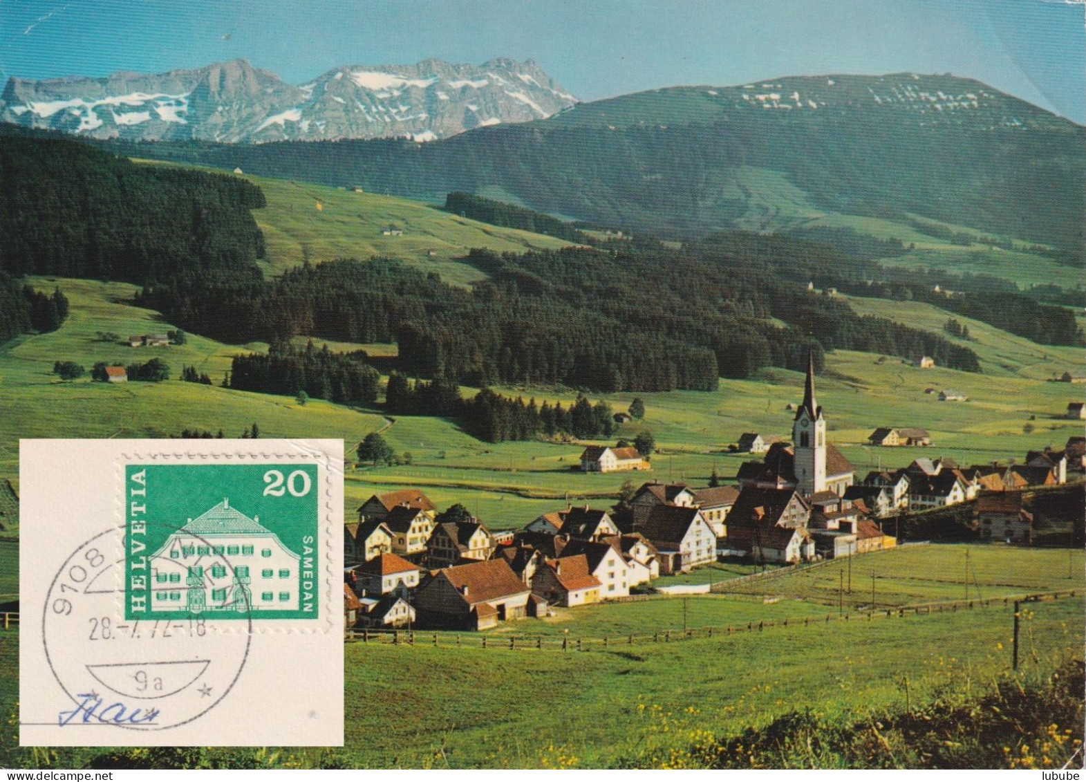 Gonten - Dorfansicht Gegen Säntis       Ca. 1970 - Gonten