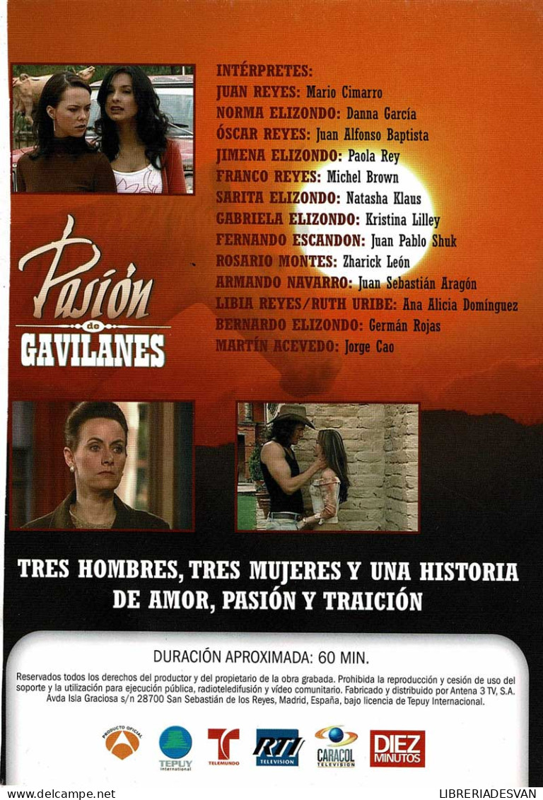 Pasión De Gavilanes. Cap. 3. DVD - Autres & Non Classés