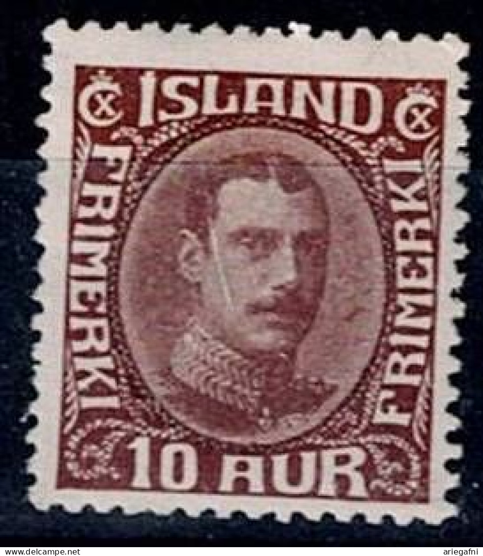 ICELAND 1931 KING CHRISTIAN X MI No 161 MLH VF!! - Neufs