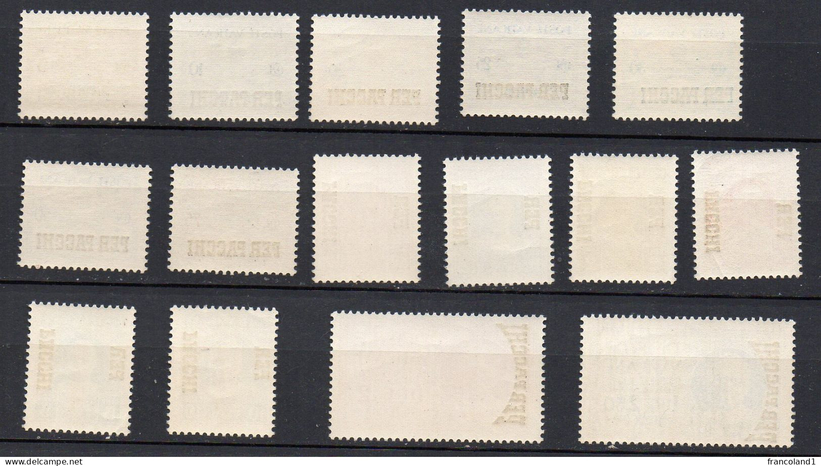 1931 Vaticano Pacchi Postali N. 1 - 15 Completa Con Espressi Serie Integra MNH** Sassone 150 Euro - Postpakketten