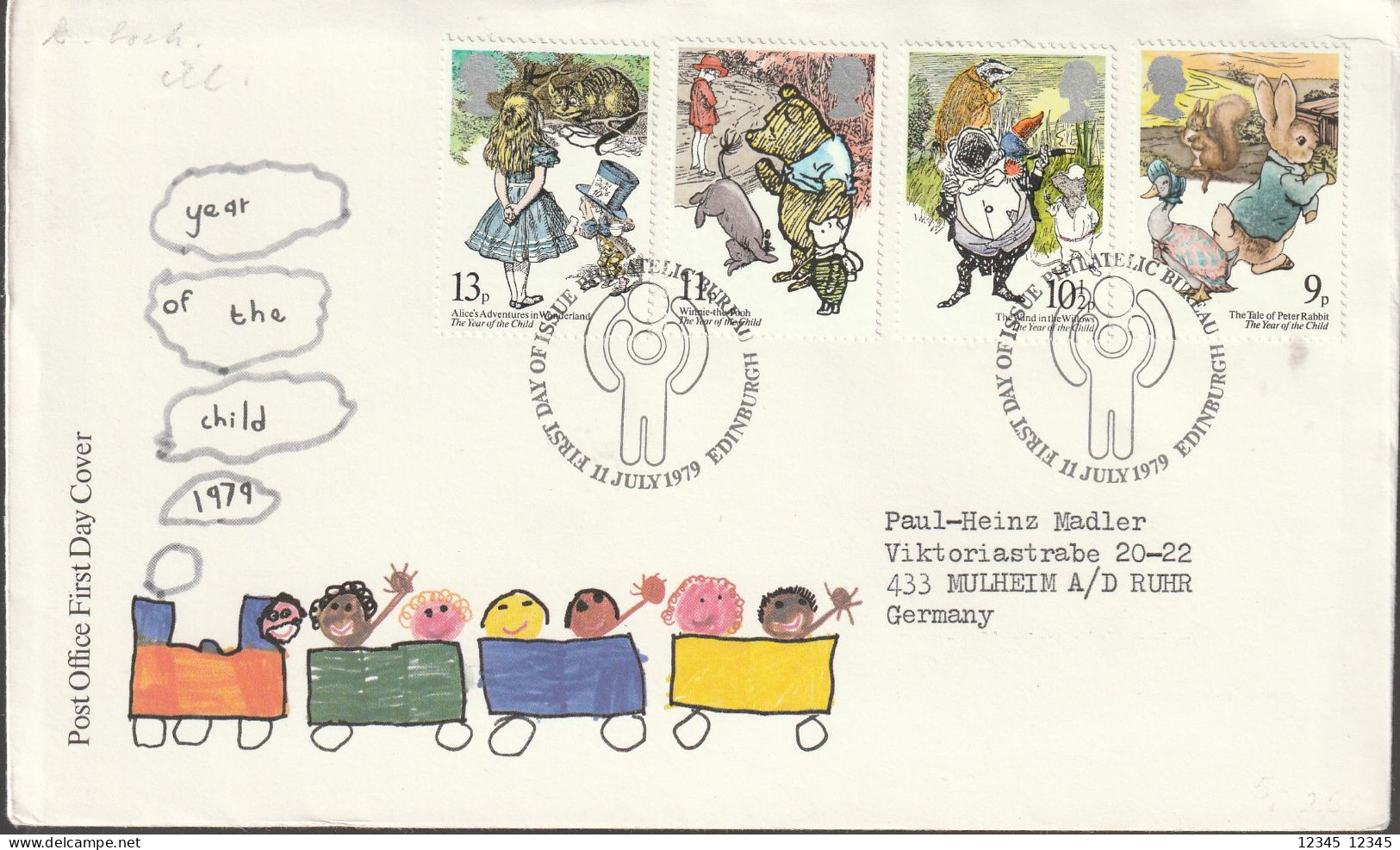 1979, FDC Sent To Germany, Year Of The Child - 1971-1980 Em. Décimales