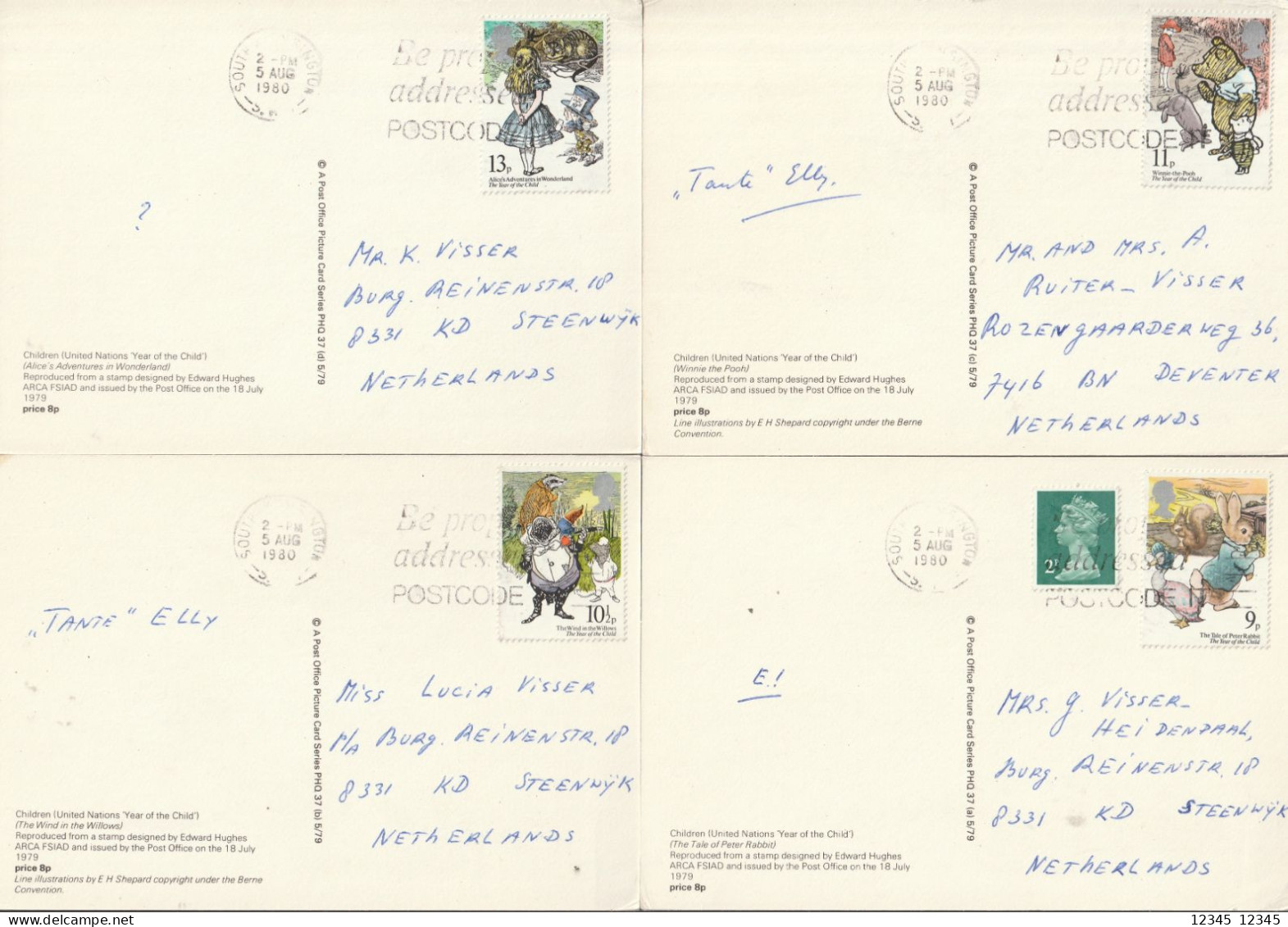 1979, Used Postcards, Year Of The Child - Maximum Cards
