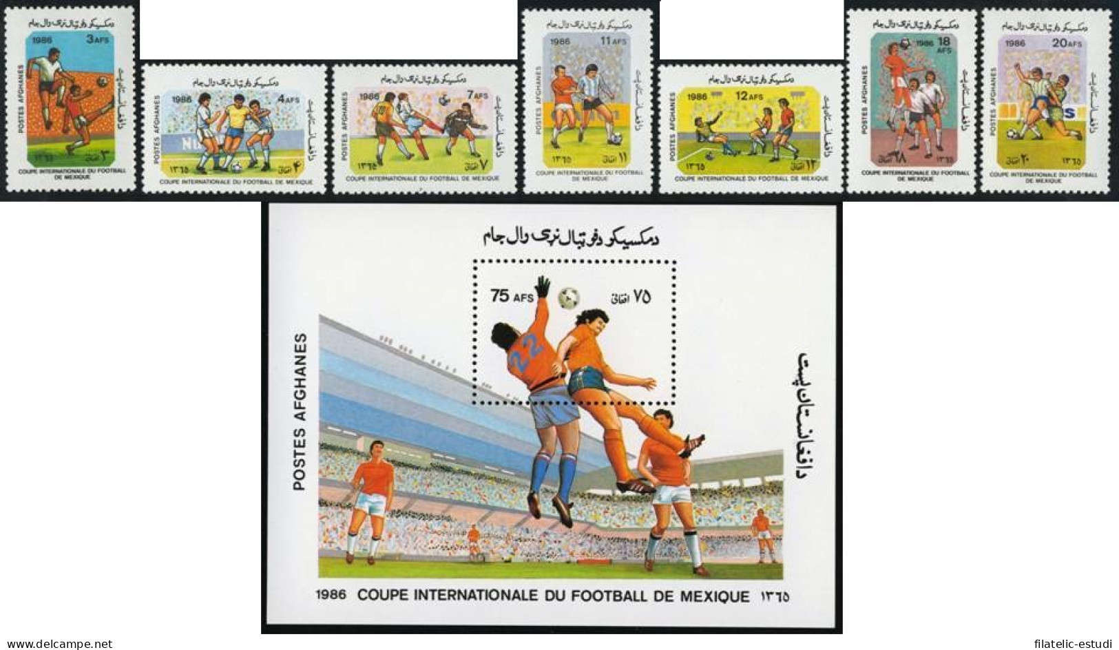 DEP2  Afganistán Nº 1292/98 + HB 69 Deportes Fútbol  MNH - Afghanistan