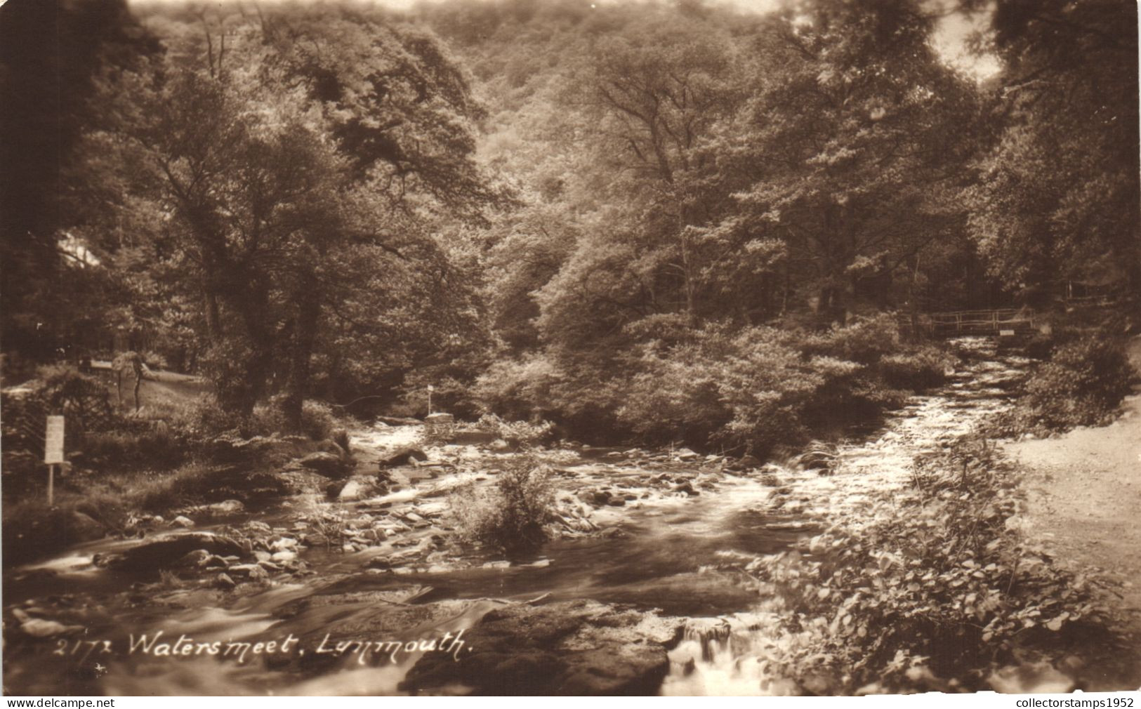 WATERSMEET, LYNMOUTH, DEVON, BRIDGE, ENGLAND, UNITED KINGDOM, POSTCARD - Lynmouth & Lynton