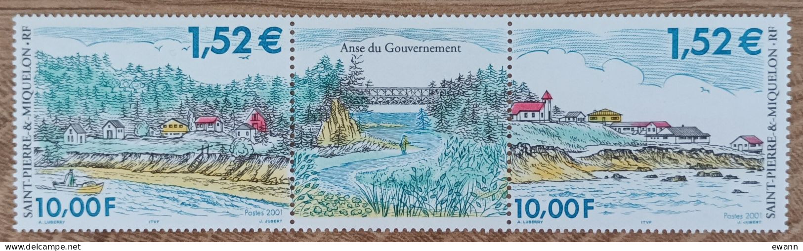 Saint Pierre Et Miquelon - YT N°750, 751 - Anse Du Gouvernement - 2001 - Neuf - Unused Stamps