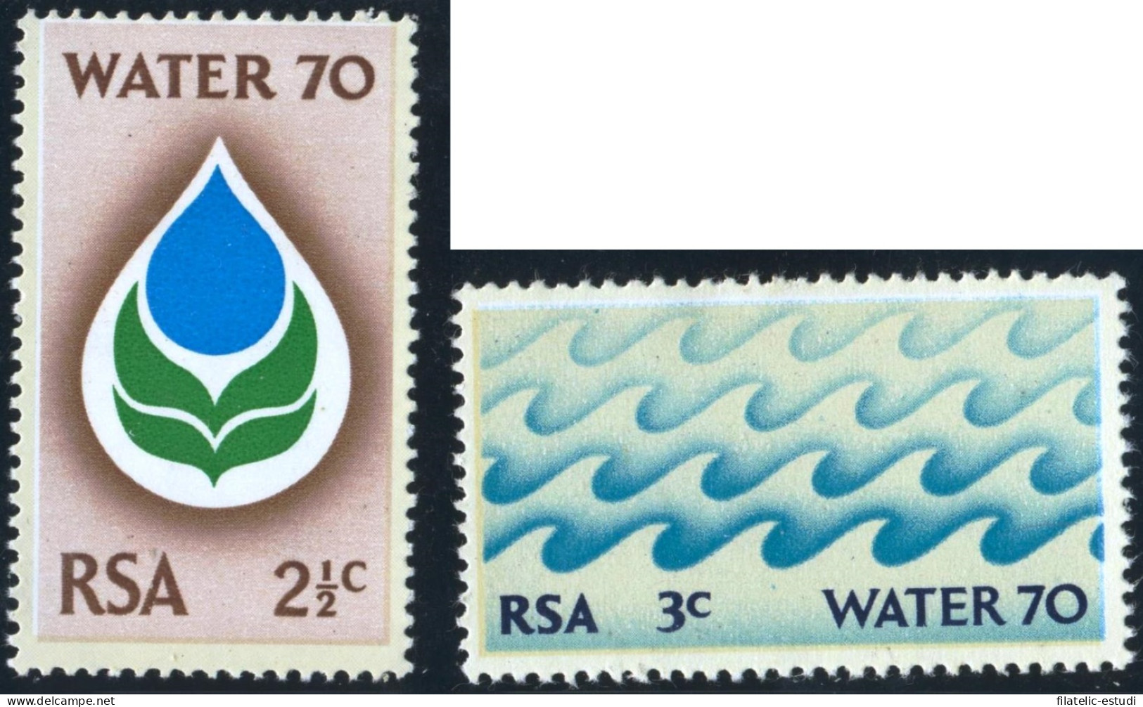 VAR1  Sudáfrica South Africa  Nº 324/25  Agua H2O MNH - Other & Unclassified