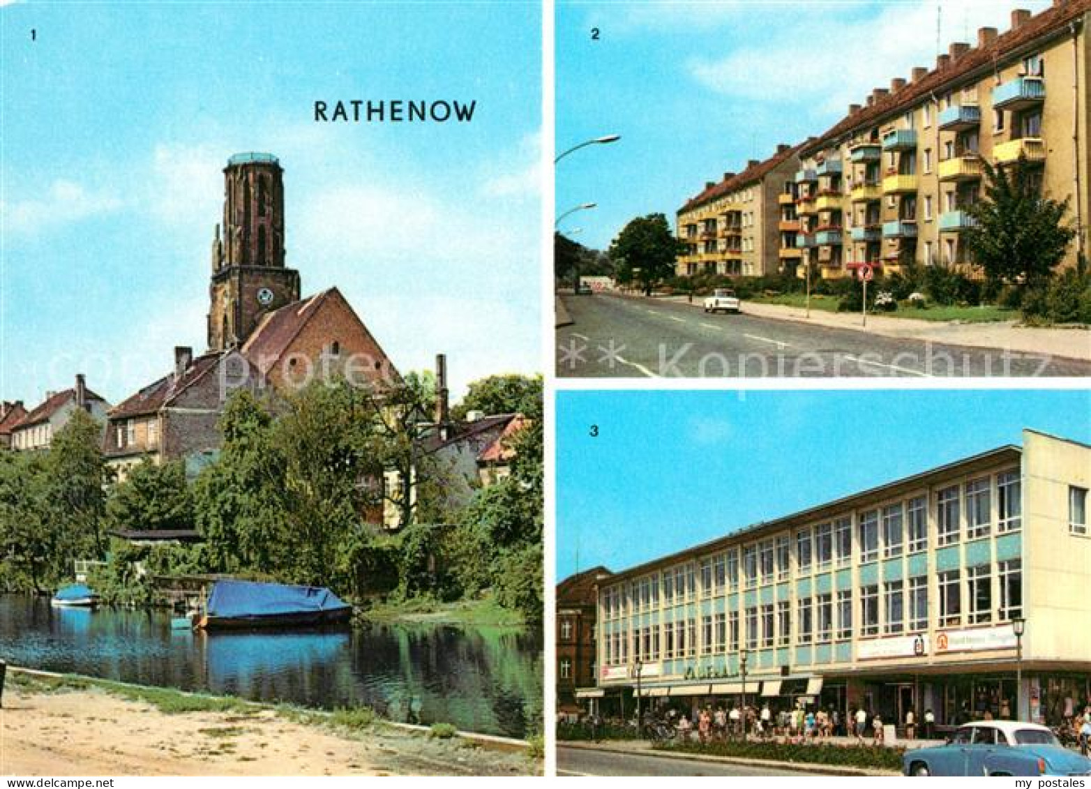 73061288 Rathenow Havel Schleusenweg Leninallee Kaufhaus Magnet Rathenow - Rathenow