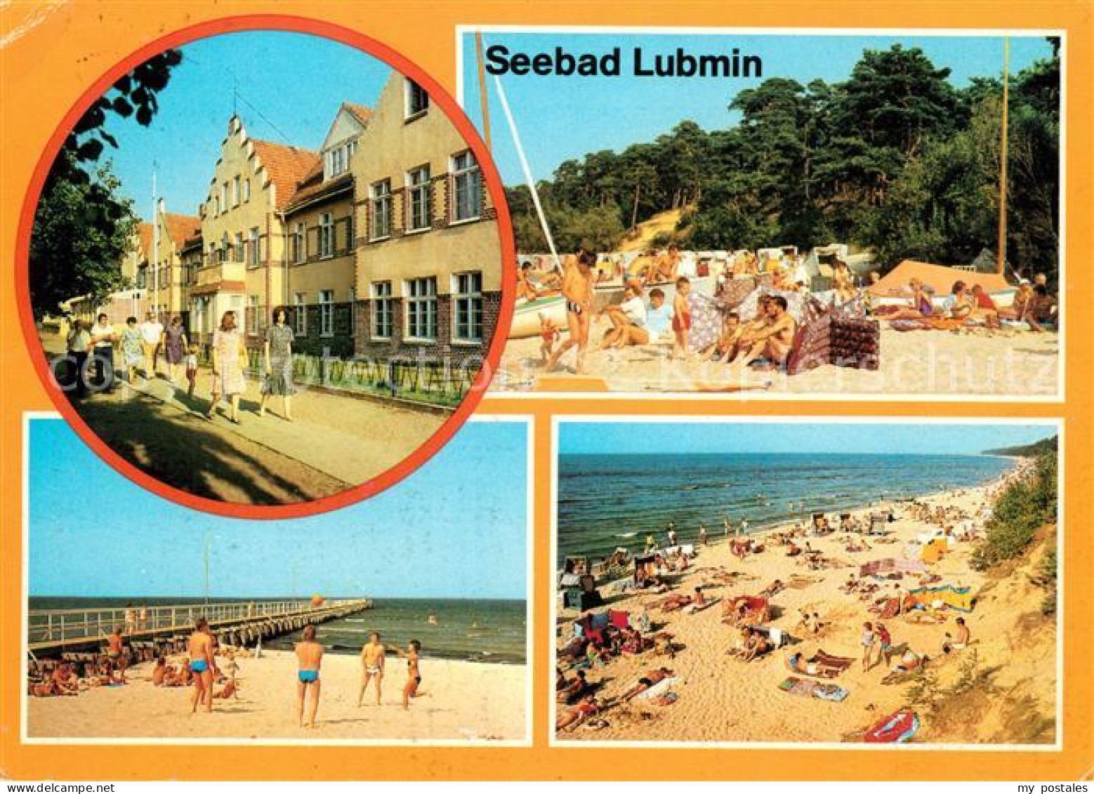 73061284 Lubmin Ostseebad Ortspartie Strand Seebruecke Lubmin Ostseebad - Lubmin