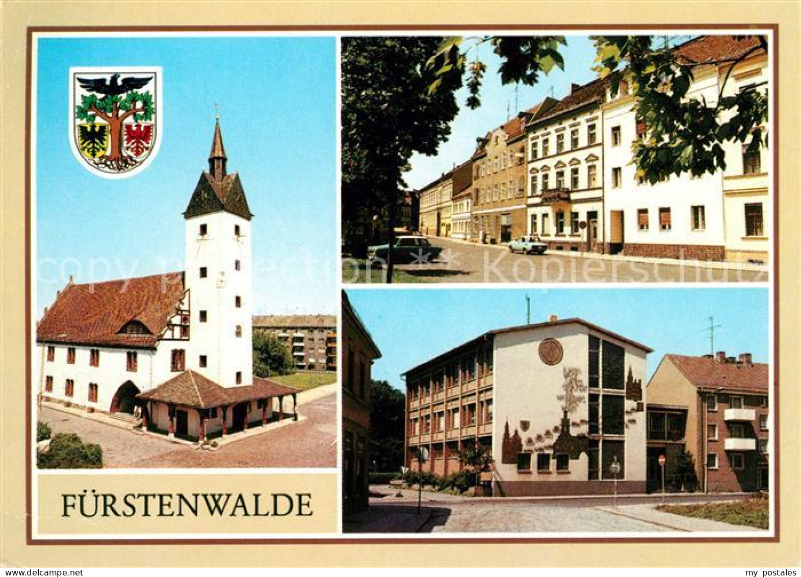 73061265 Fuerstenwalde Spree Rathaus Frankfurter Strasse Fernmeldeamt Fuerstenwa - Fuerstenwalde