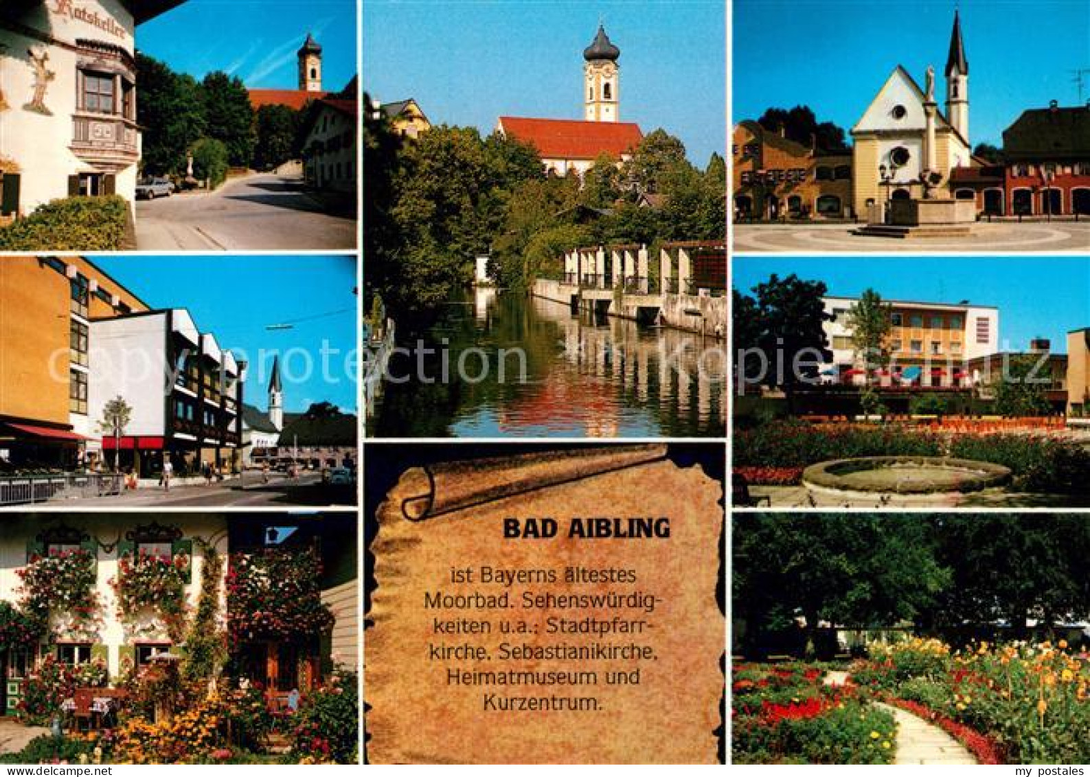 73060937 Bad Aibling Ratskeller Strassenpartien Kirche Park Bad Aibling - Bad Aibling