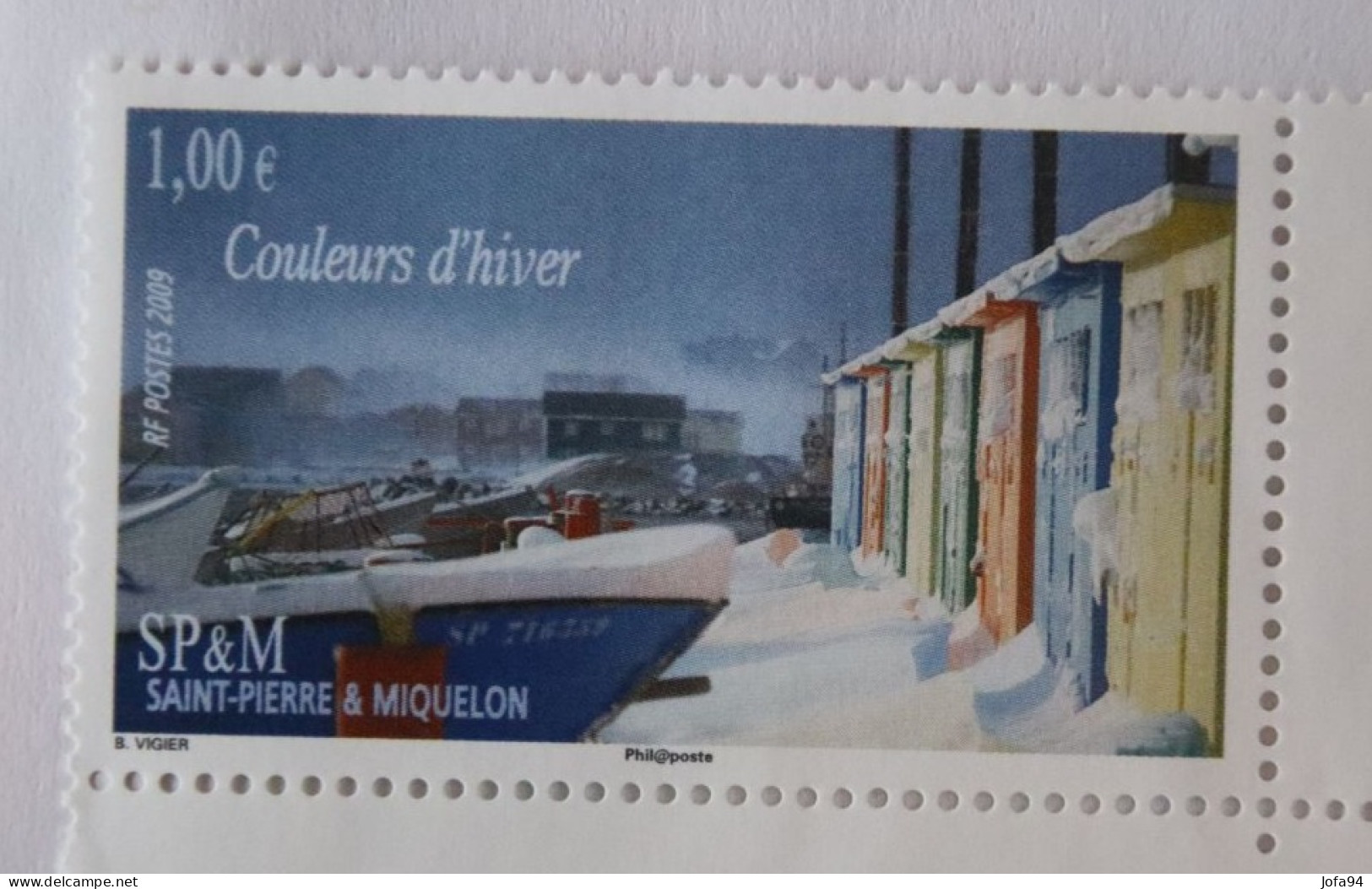 SPM 2009  Peinture Les Couleurs D'hiver  YT 940     Neuf - Unused Stamps