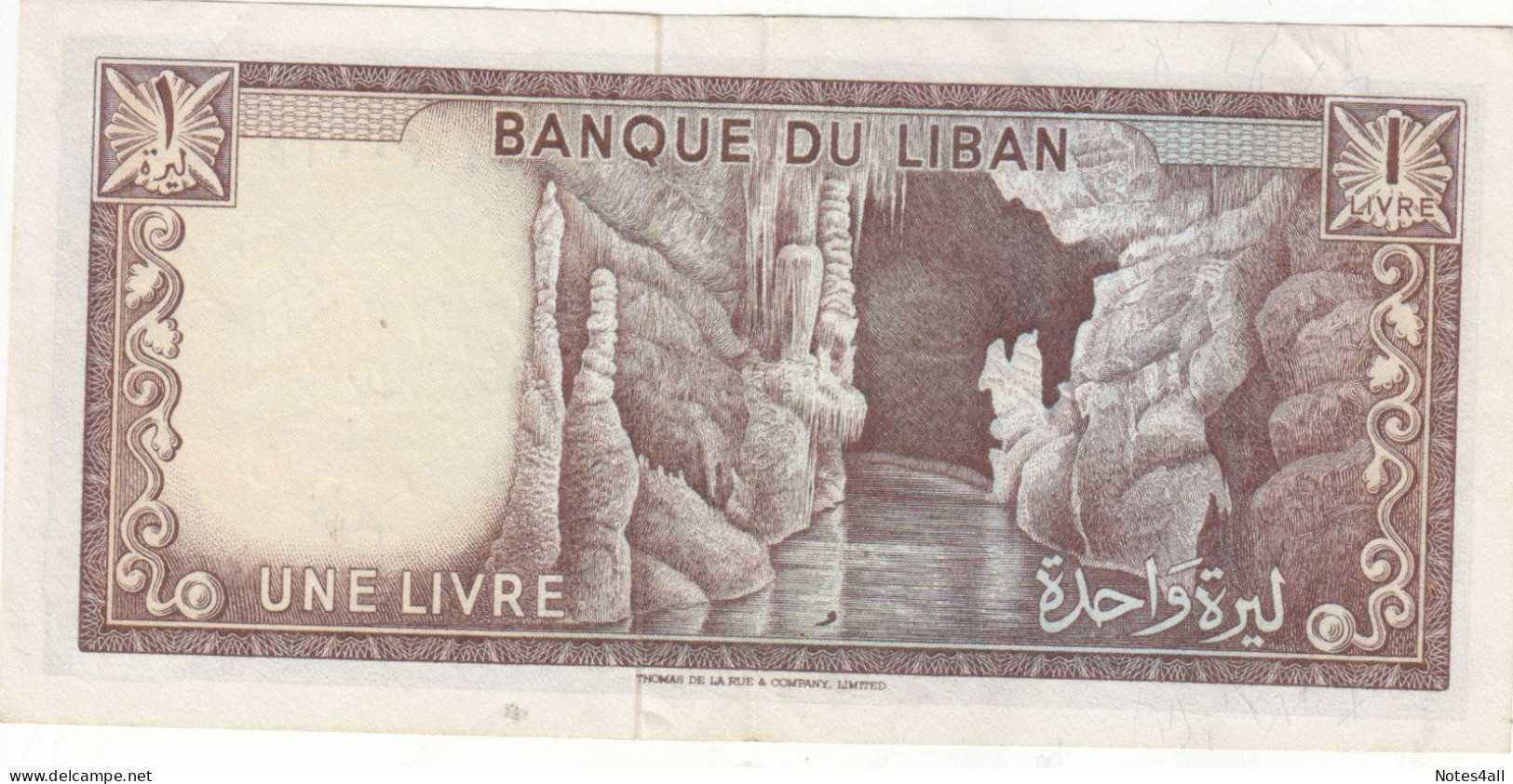 LEBANON 1 LIRE LIVRE 1971 P-61b EF++ - Liban